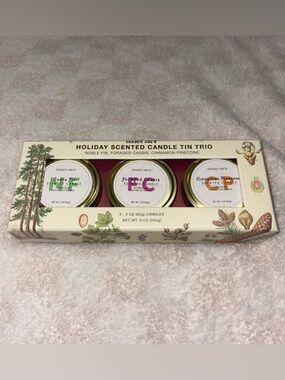 Trader Joe’s Holiday Scented Candle Tin Trio Limited Edition • 3 x 3oz Candles
